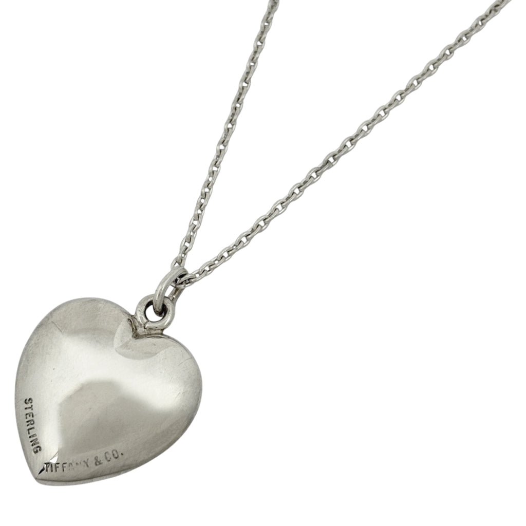 ティファニー シルバー　純銀 ティファニー フルハート ネックレス 立体 ネックレス スターリング