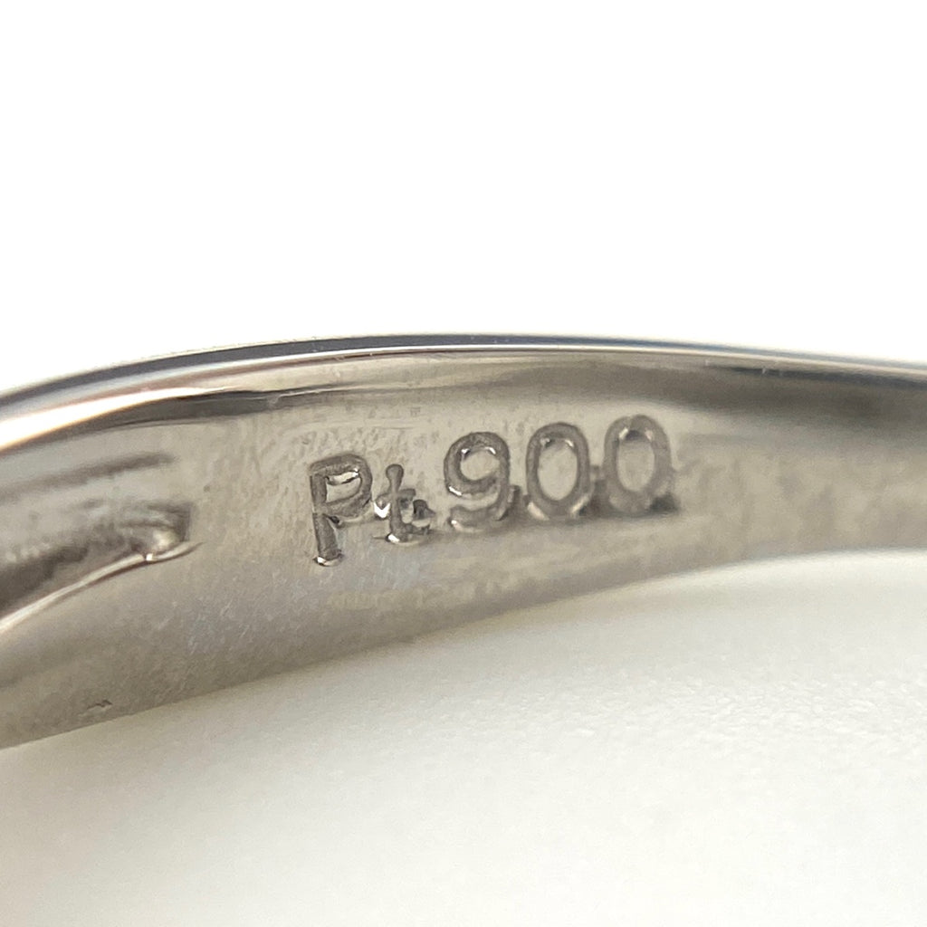 メレダイヤ デザインリング プラチナ 指輪 リング 9号 Pt900 ダイヤモンド レディース 【中古】nbjwl