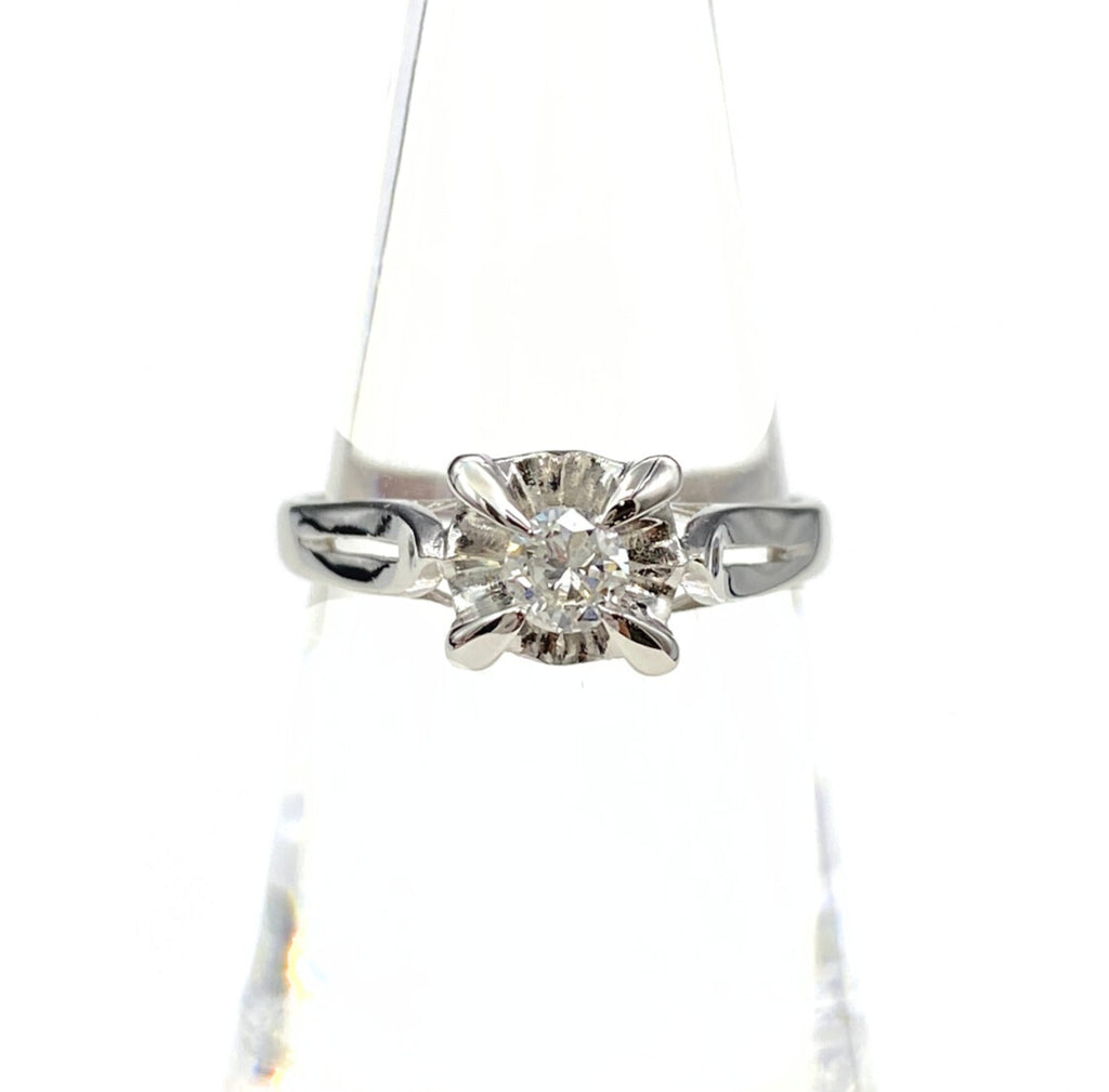 ダイヤモンド デザインリング プラチナ 指輪 リング 11.5号 Pt850 ダイヤモンド レディース 【中古】nbjwl