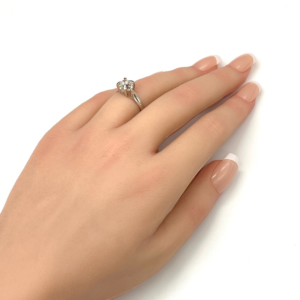 ダイヤモンド デザインリング プラチナ 指輪 リング 11.5号 Pt850 ダイヤモンド レディース 【中古】nbjwl