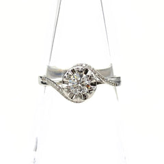 ダイヤモンド デザインリング メレダイヤ 指輪 リング 12号 750 ダイヤモンド レディース 【中古】nbjwl