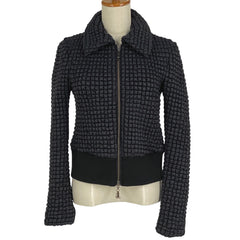 エンポリオ・アルマーニ ジップアップ ブルゾン キルティング ジャケット アウター ブルゾン ブラック レディース 【中古】brapp