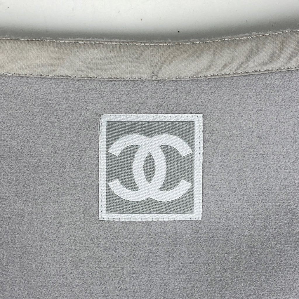 シャネル スポーツライン ラップスカート ロゴ ベルト付き ボトムス スカート ウール グレー レディース 【中古】brapp