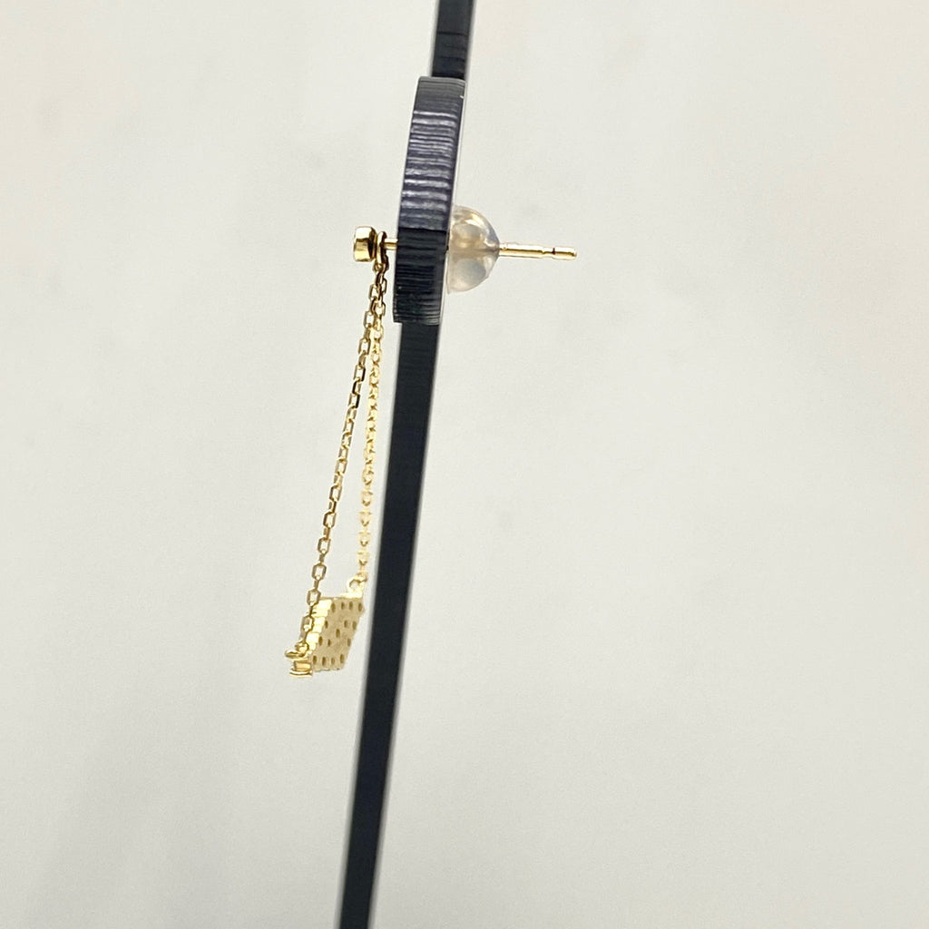 トッカ メレダイヤ デザインピアス YG イエローゴールド ピアス K18 ダイヤモンド レディース 【中古】brjwl
