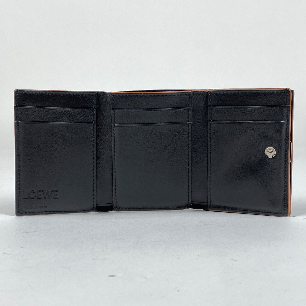 バイセル公式】ロエベ アナグラム トライフォールド ウォレット 三