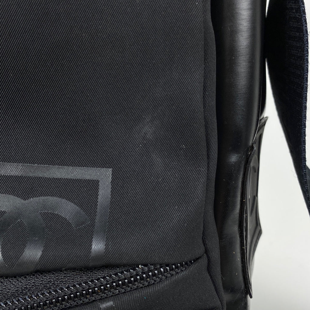 シャネル スポーツライン ショルダーバッグ ココマーク メッセンジャーバッグ ショルダーバッグ ナイロン ブラック レディース 【中古】brbag