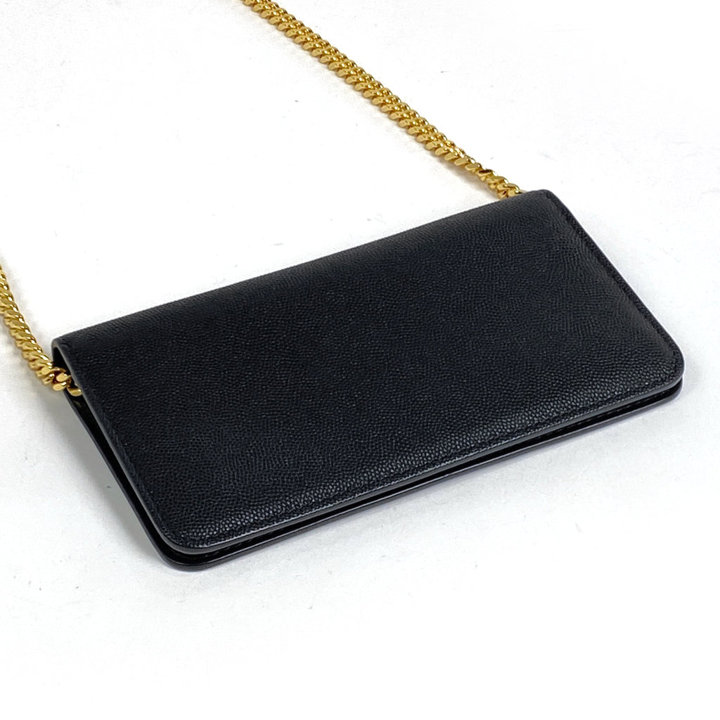 バーバリー ロゴ チェーンウォレット TB 財布 チェーンウォレット レザー ブラック レディース 【中古】brbag