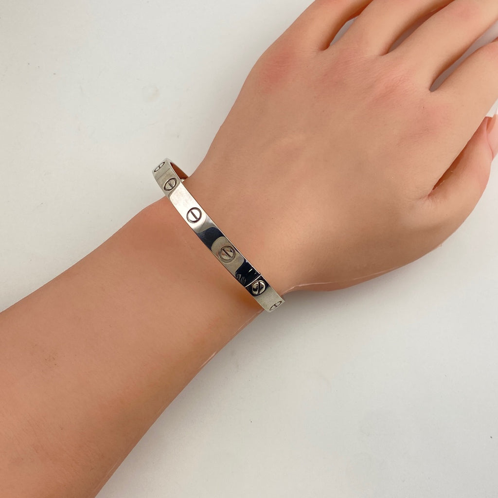 カルティエ ラブ ブレスレット 腕輪 バングル ブレスレット 750 レディース 【中古】brjwl