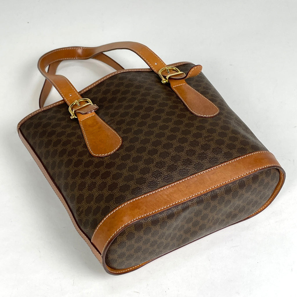 セリーヌ マカダム柄 トートバッグ ハンドバッグ トートバッグ コーティングキャンバス ブラウン レディース 【中古】brbag