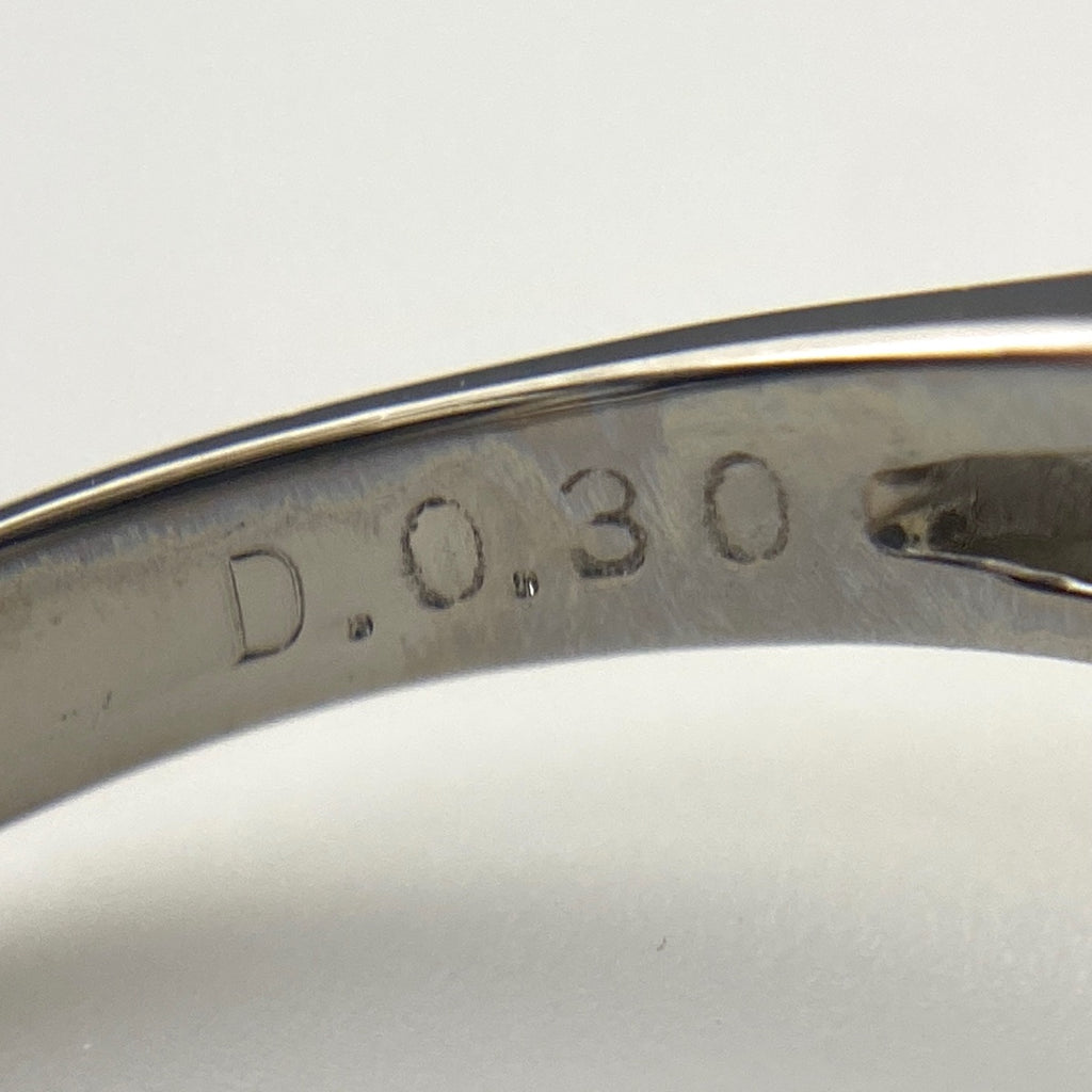 サファイア デザインリング プラチナ メレダイヤ 指輪 リング 11号 Pt900 サファイア ダイヤモンド レディース 【中古】nbjwl