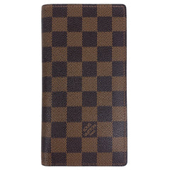 ルイ・ヴィトン ポルトバルール カルトクレディ 札入れ 二つ折り 長財布 ダミエ ブラウン N61823 レディース 【中古】brbag