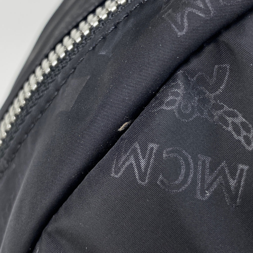 エム・シー・エム ロゴグラム リュックサック ヴィセトス リュック ナイロン ブラック レディース 【中古】brbag