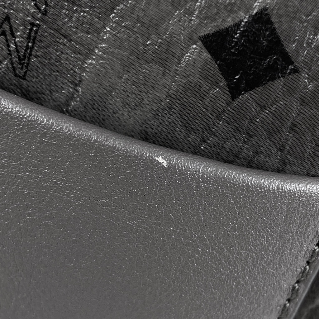 エム・シー・エム ロゴグラム ショルダーバッグ 肩掛け 斜めがけ ショルダーバッグ レザー グレー レディース 【中古】brbag