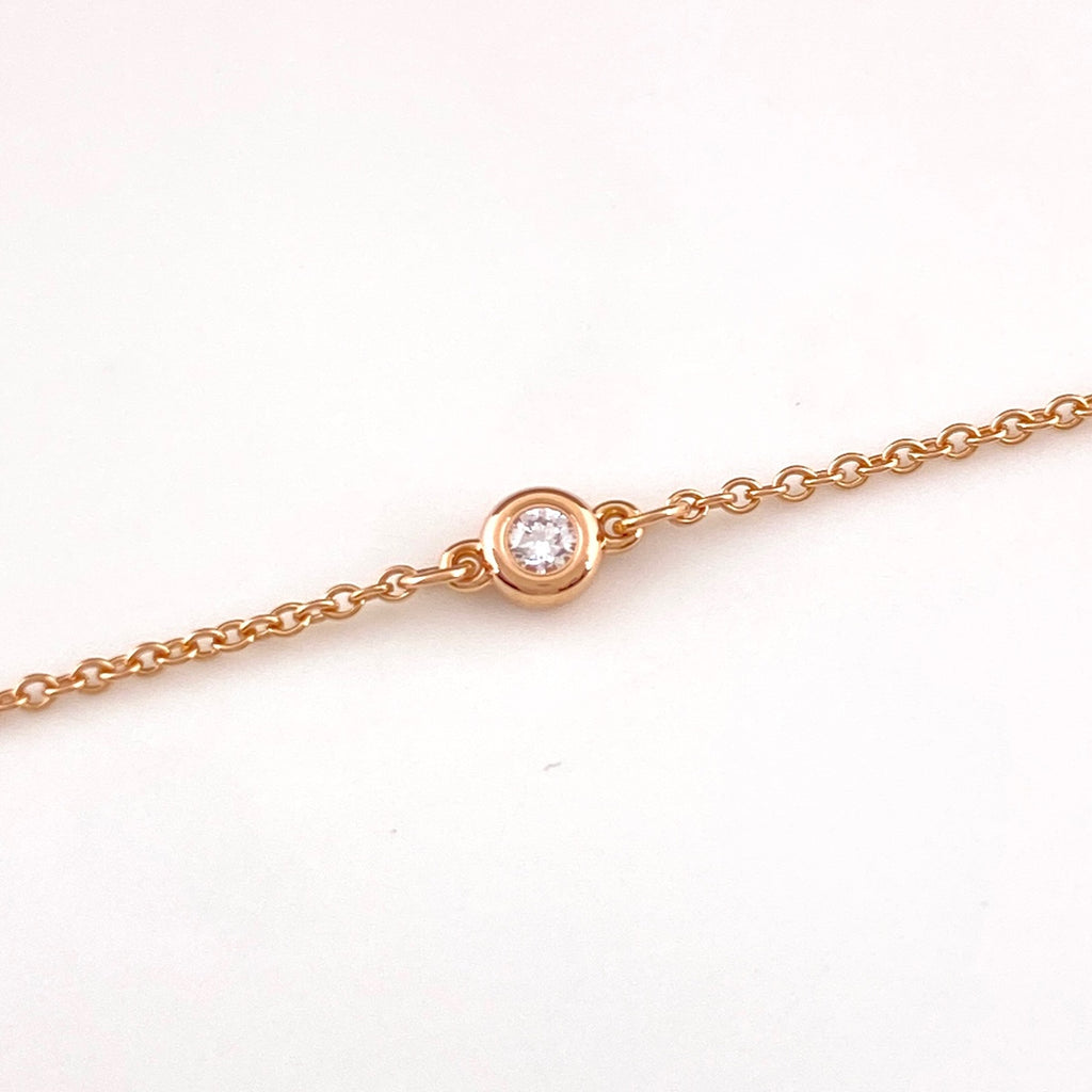 ティファニー バイザヤード ブレスレット PG ピンクゴールド 腕輪 ダイヤモンド ブレスレット 750 ダイヤモンド レディース 【中古】brjwl