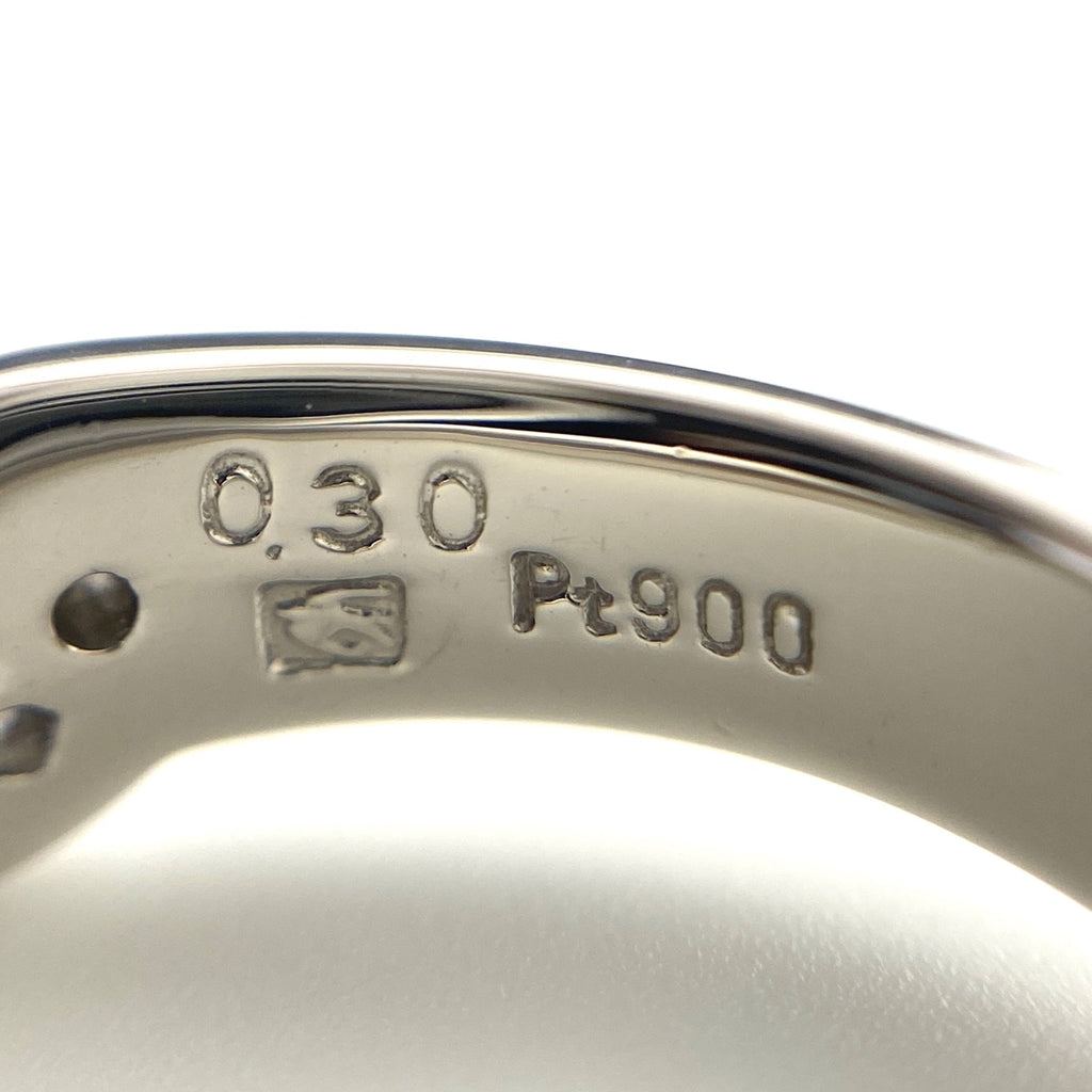 メレダイヤ デザインリング プラチナ 指輪 リング 12号 Pt900 ダイヤモンド レディース 【中古】nbjwl