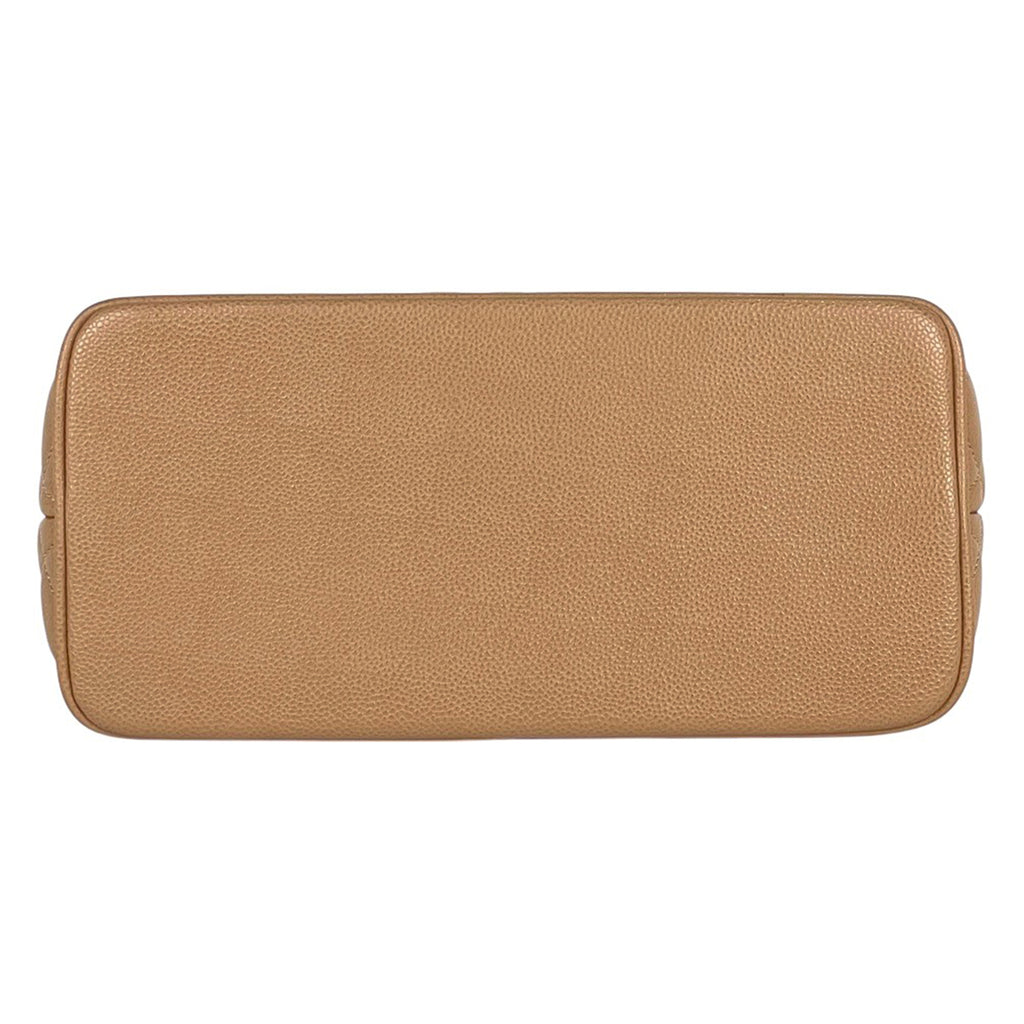 シャネル 復刻トート ハンドバッグ ココマーク トートバッグ キャビアスキン ベージュ A01804 レディース 【中古】brbag