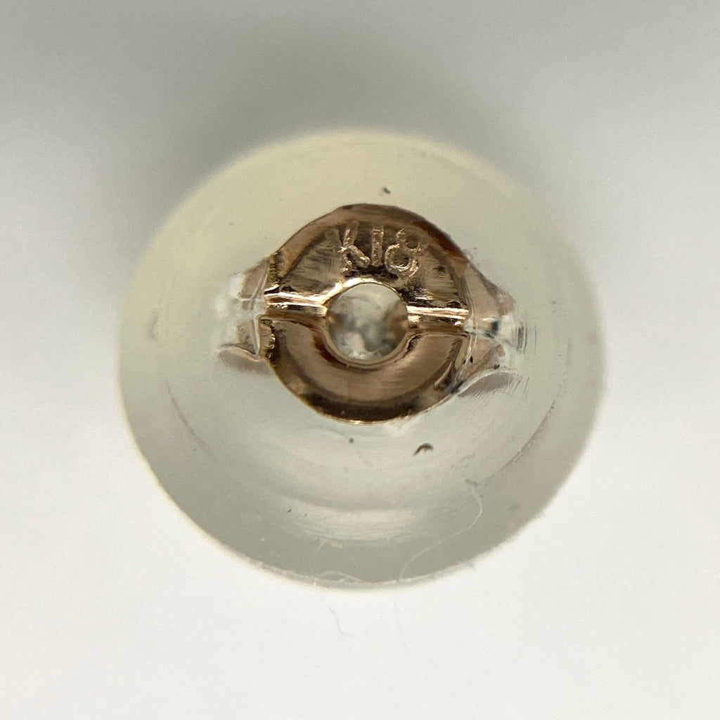 フラワーモチーフ デザインピアス PG ピンクゴールド メレダイヤ 花 ピアス K18 ダイヤモンド レディース 【中古】nbjwl