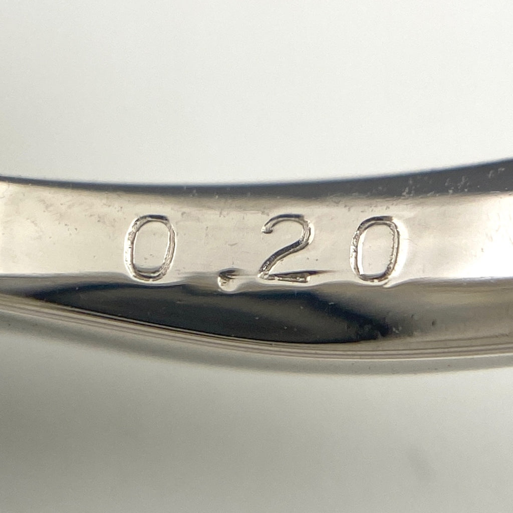 エメラルド デザインリング プラチナ 指輪 メレダイヤ リング 12号 Pt900 エメラルド ダイヤモンド レディース 【中古】nbjwl