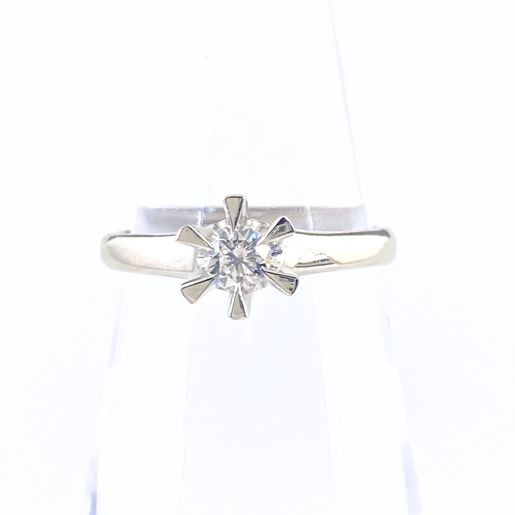 ダイヤモンド デザインリング プラチナ 指輪 リング 11号 Pt900 ダイヤモンド レディース 【中古】nbjwl