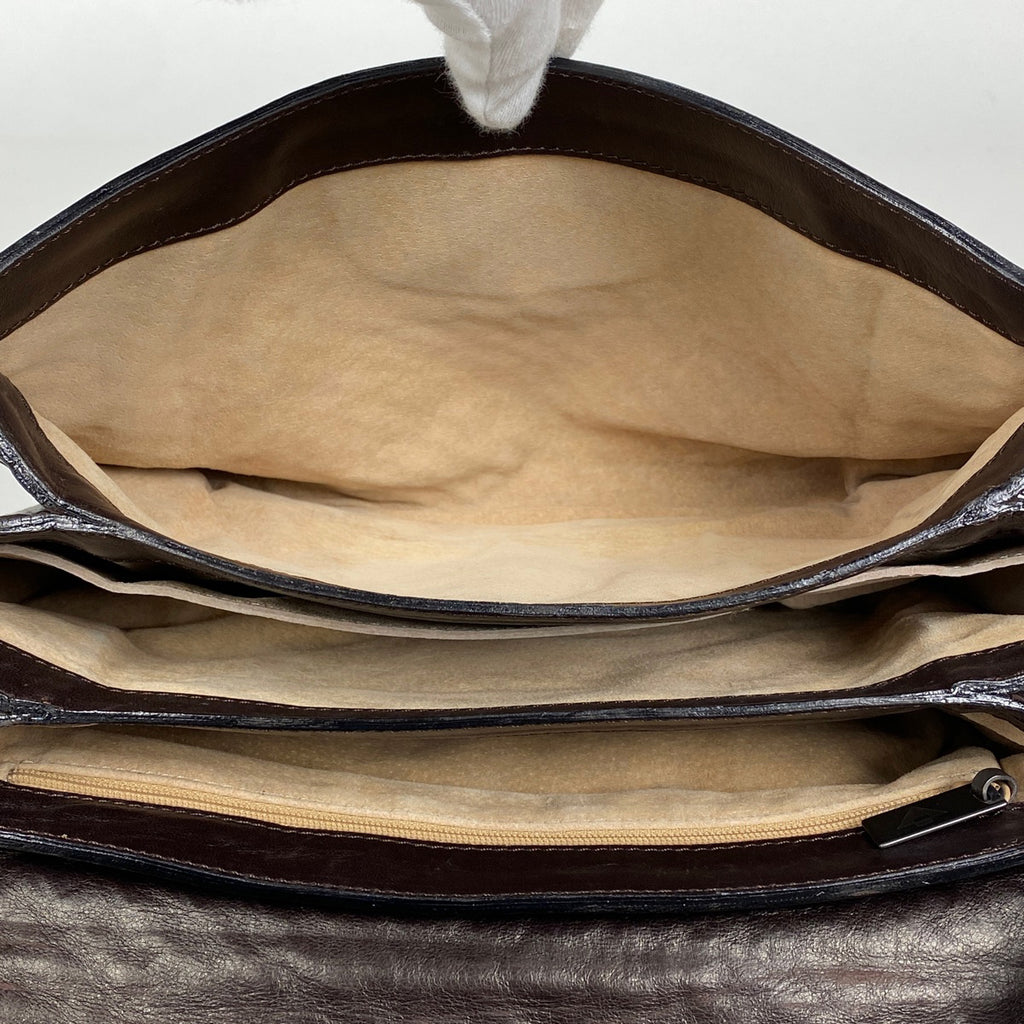 ボッテガヴェネタ イントレチャート ショルダーバッグ 肩掛け 斜め掛け 編み込み ショルダーバッグ レザー ブラウン レディース 【中古】brbag