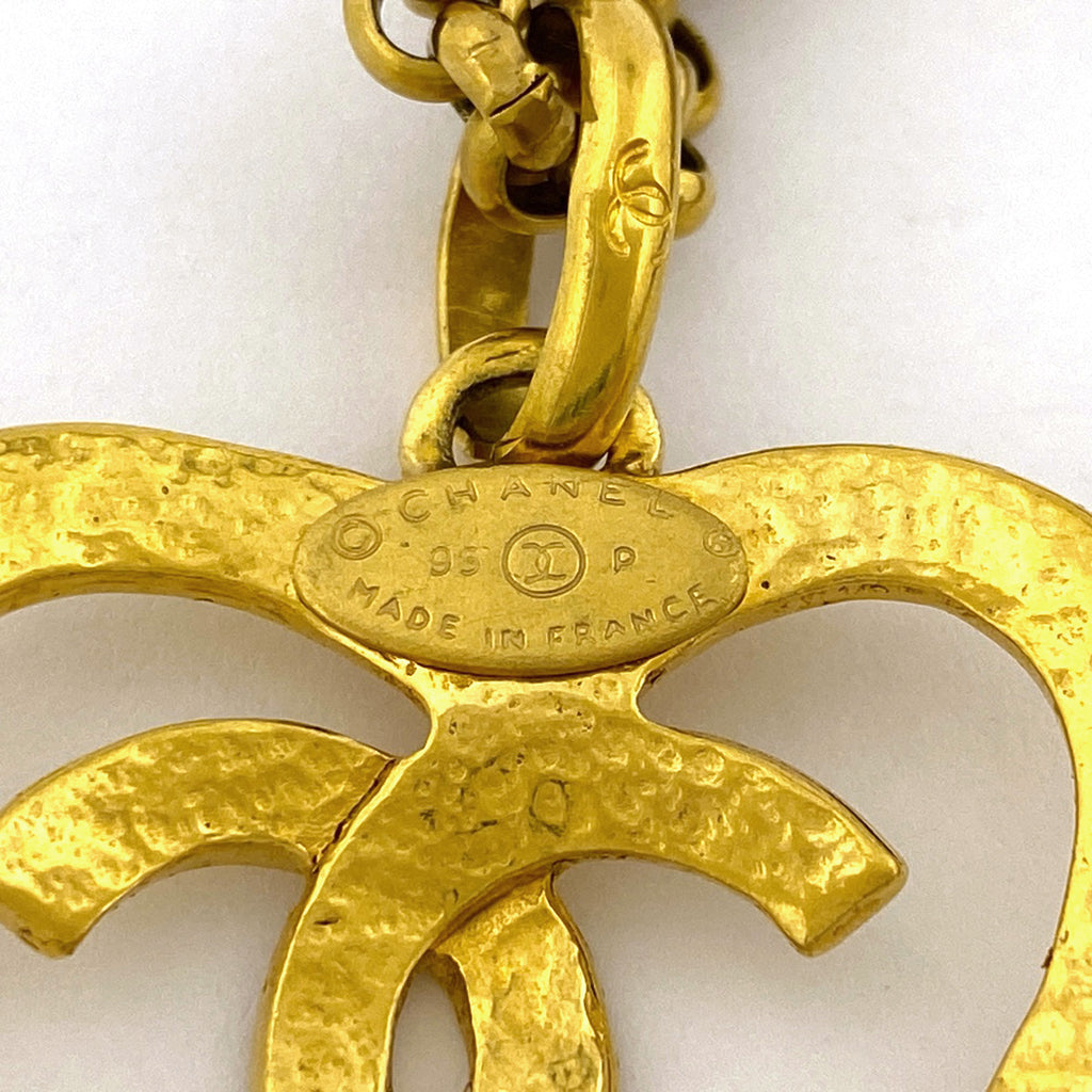 シャネル ココマーク ハートモチーフ ネックレス チェーン ネックレス GP ゴールド レディース 【中古】bracc