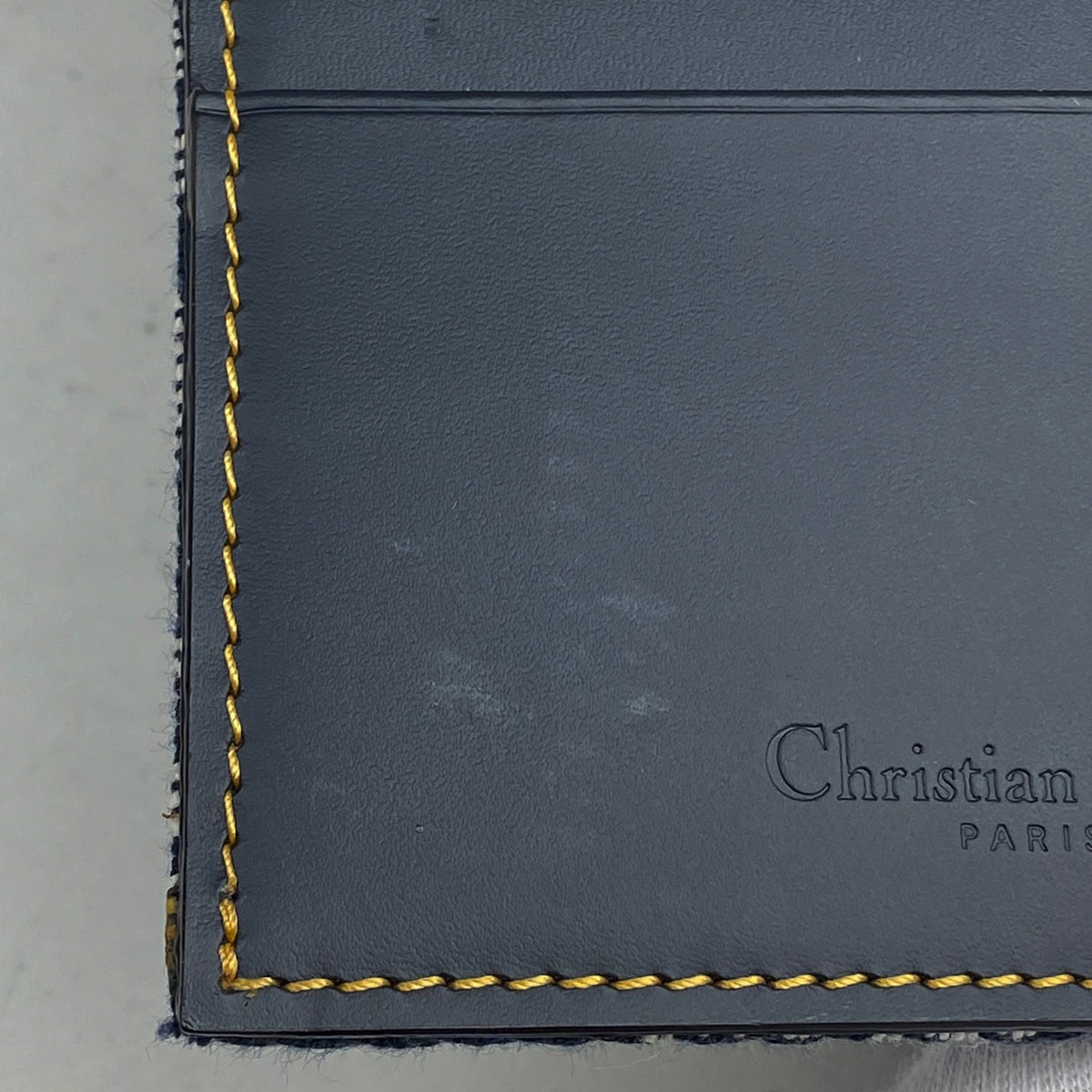 バイセル公式】クリスチャンディオール トロッター柄 三つ折り 長財布