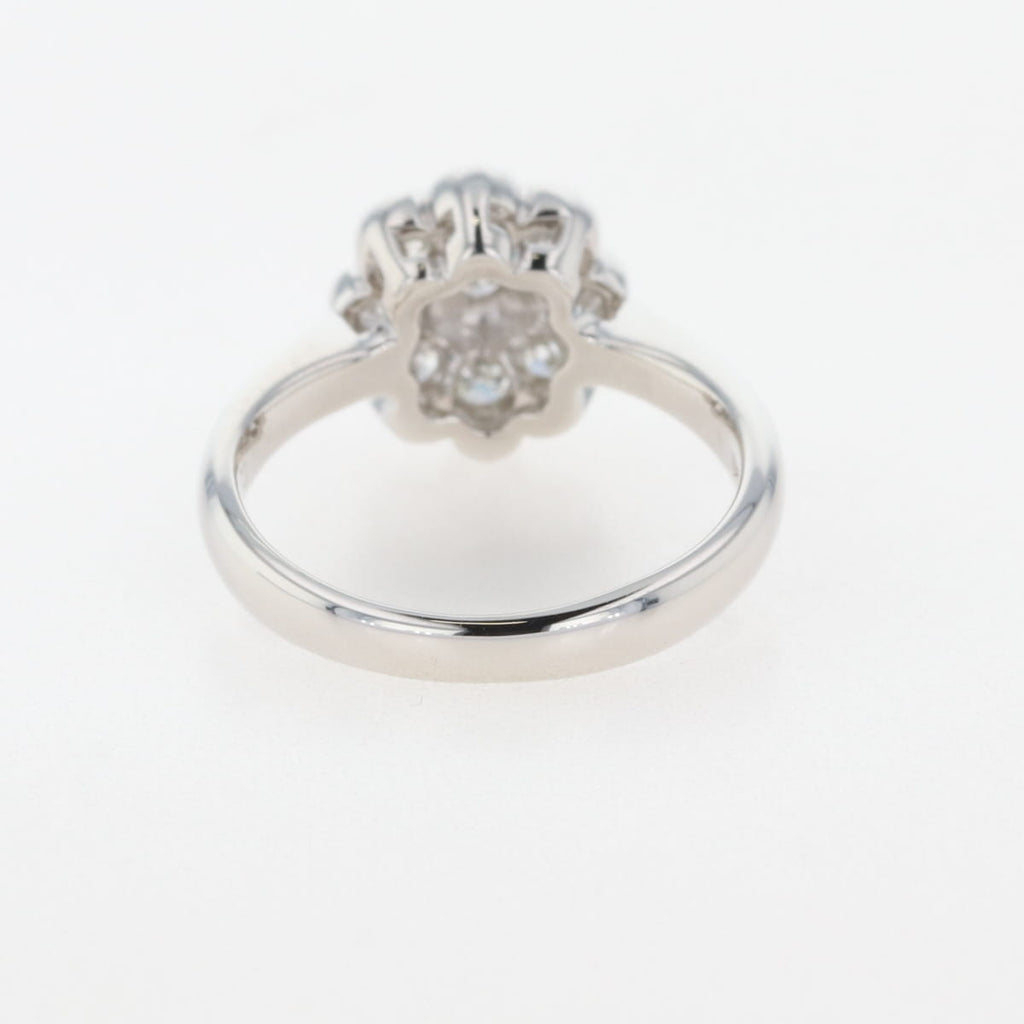 メレダイヤ デザインリング プラチナ 指輪 リング 9号 Pt900 ダイヤモンド レディース 【中古】nbjwl