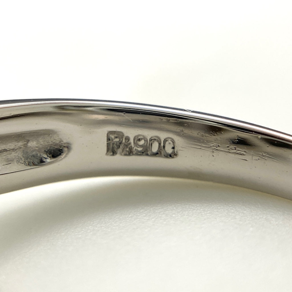 パール デザインリング プラチナ 指輪 メレダイヤ 真珠 リング 12号 Pt900 パール ダイヤモンド レディース 【中古】nbjwl