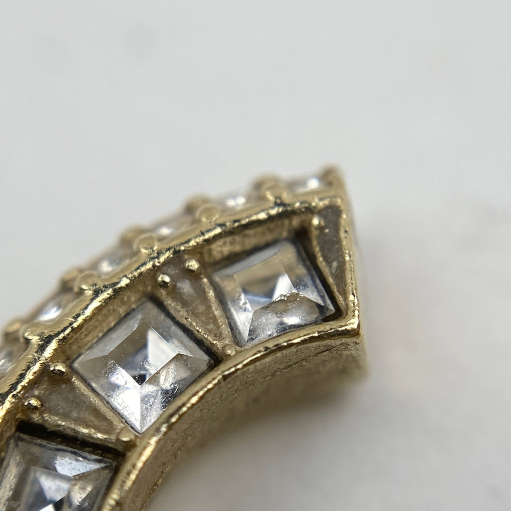 シャネル ココマーク ラインストーン ネックレス CCマーク ペンダント ネックレス GP ゴールド レディース 【中古】bracc