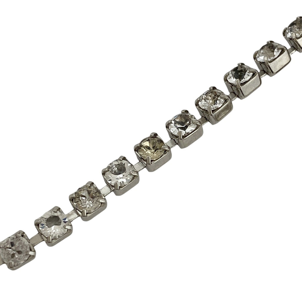 シャネル ココマーク フェイクパール ネックレス 2連 No.19 ネックレス メタル ラインストーン シルバー ブラック レディース 【中古】bracc