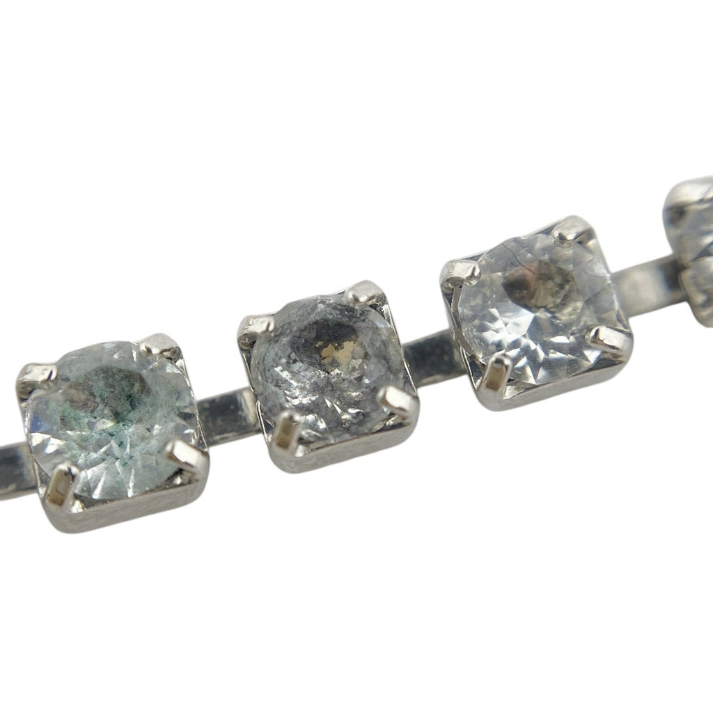 シャネル ココマーク フェイクパール ネックレス 2連 No.19 ネックレス メタル ラインストーン シルバー ブラック レディース 【中古】bracc