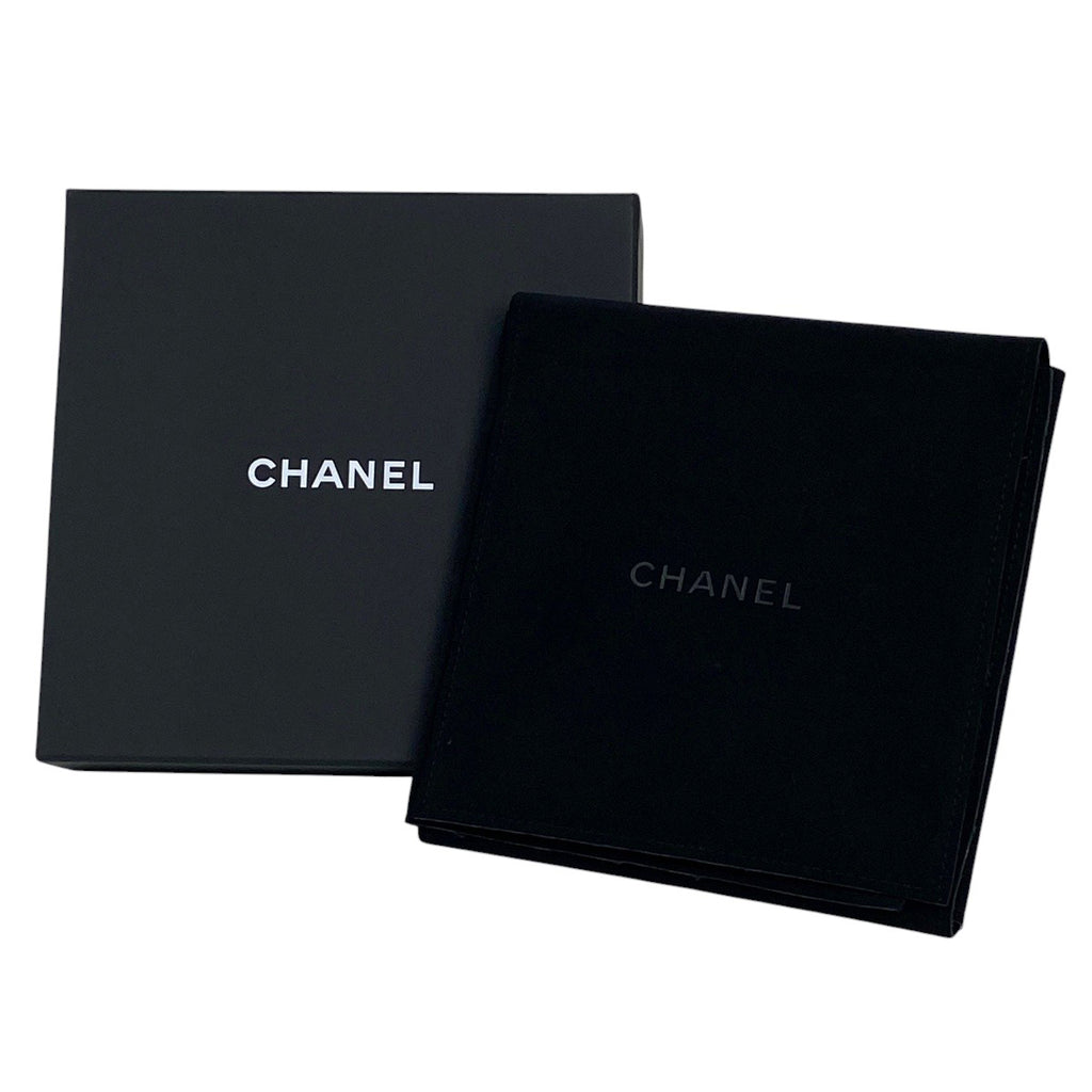 シャネル ココマーク フェイクパール ネックレス 2連 No.19 ネックレス メタル ラインストーン シルバー ブラック レディース 【中古】bracc