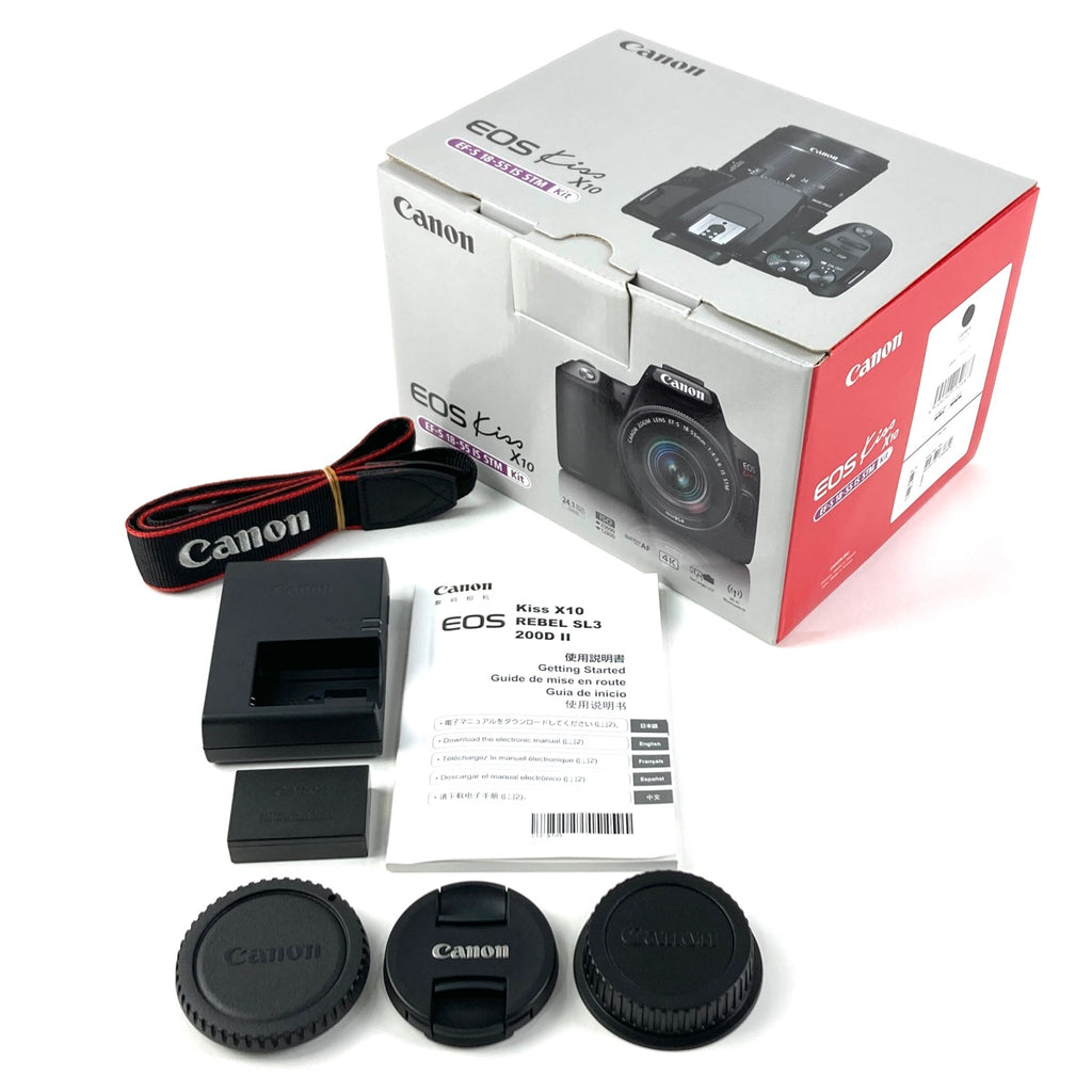 【在庫一掃】 キヤノン Canon EOS Kiss X10 EF-S 18-55 IS STM レンズキット ブラック デジタル 一眼レフカメラ 【中古】 cambb