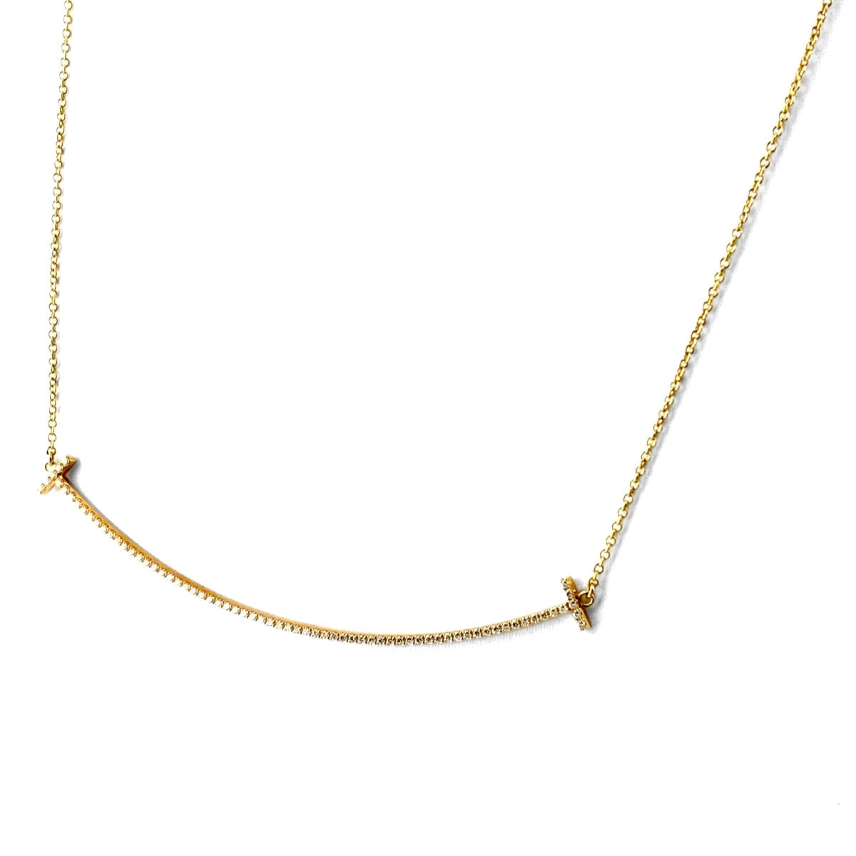 Tiffany & Co ティファニー♡T smile ネックレス　Aw750 ティファニー Tスマイル ネックレス ネックレス 750 レディース