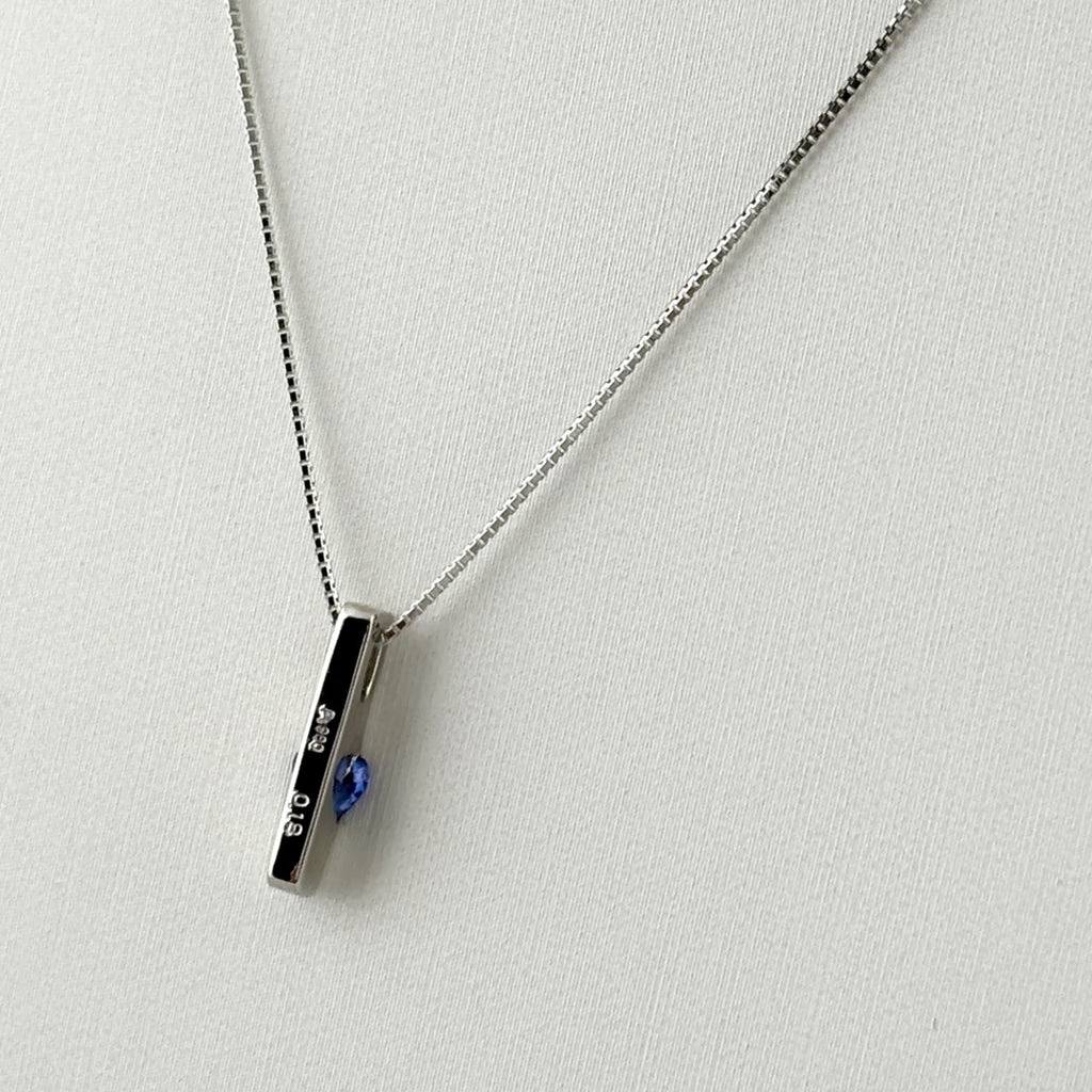 サファイア デザインネックレス WG ホワイトゴールド ペンダント ネックレス K18 WG サファイア レディース 【中古】nbjwl