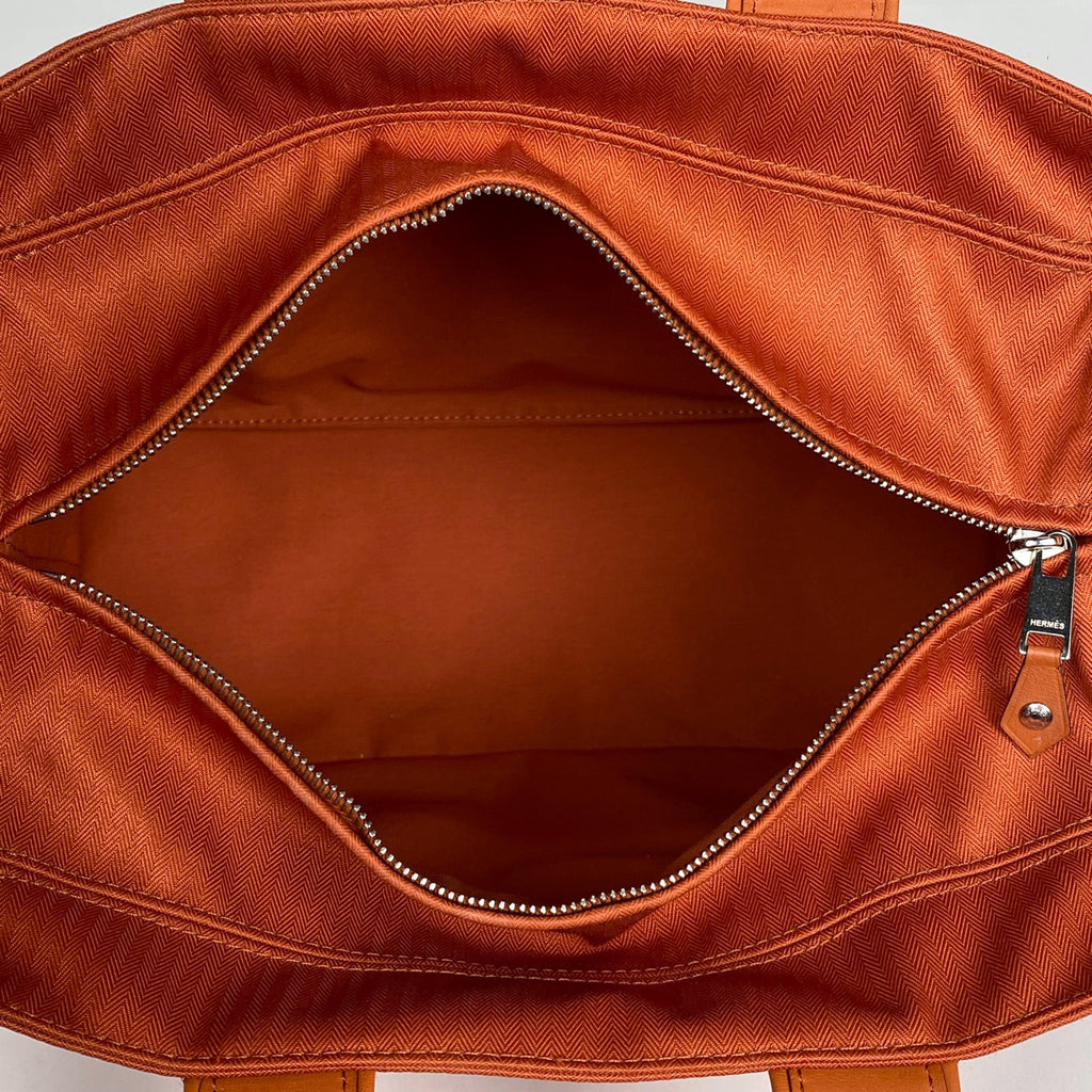 エルメス アカプルコ PM トートバッグ Hロゴ ハンドバッグ トワルシェブロン オレンジ レディース 【中古】brbag