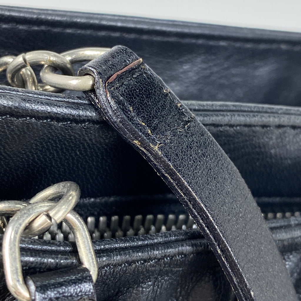 ロエベ アナグラム ショルダーバッグ ロゴ ショルダーバッグ レザー ブラック レディース 【中古】brbag