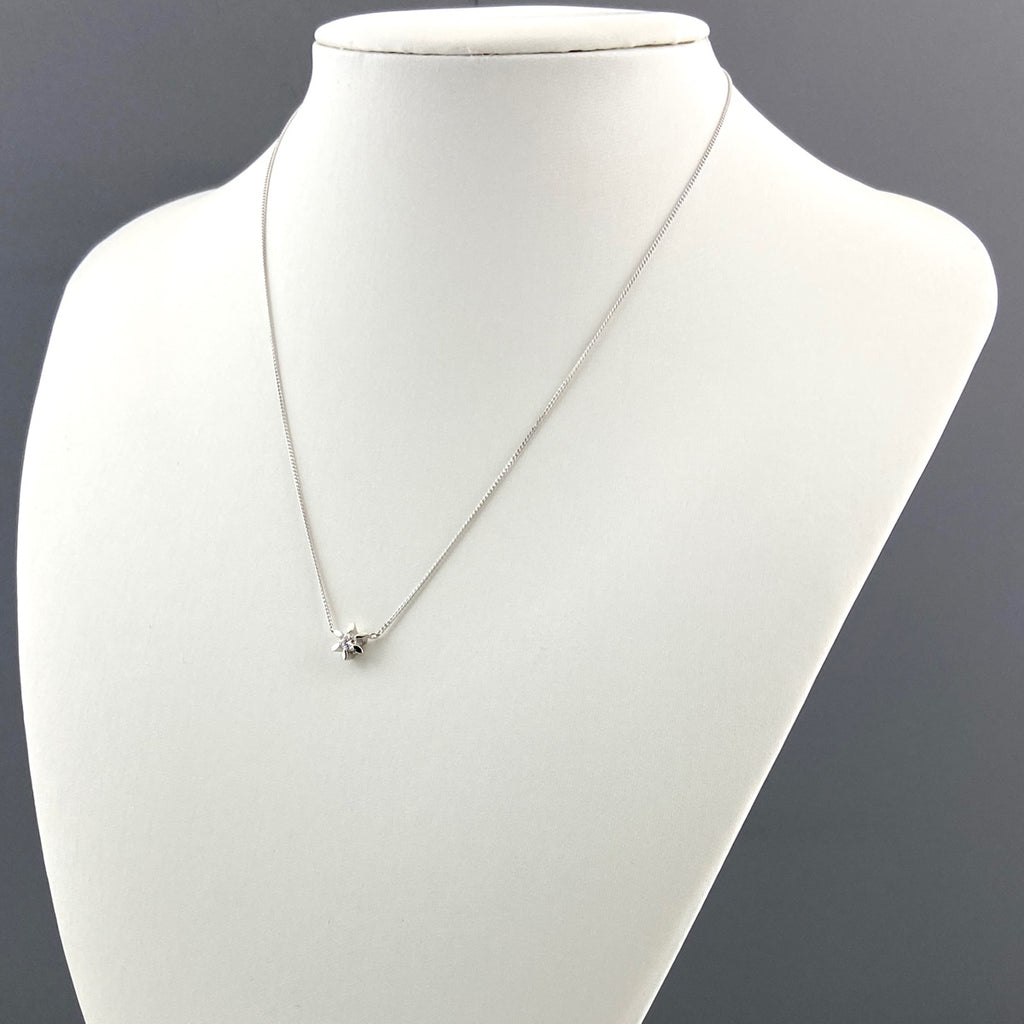 メレダイヤ デザインネックレス プラチナ ペンダント ネックレス Pt850 ダイヤモンド レディース 【中古】nbjwl