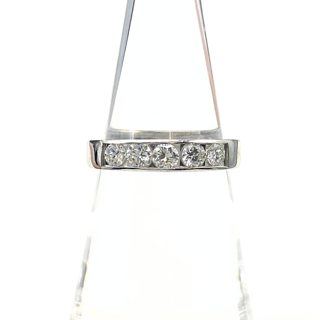 メレダイヤ デザインリング プラチナ 指輪 リング 12号 Pt900 ダイヤモンド レディース 【中古】nbjwl