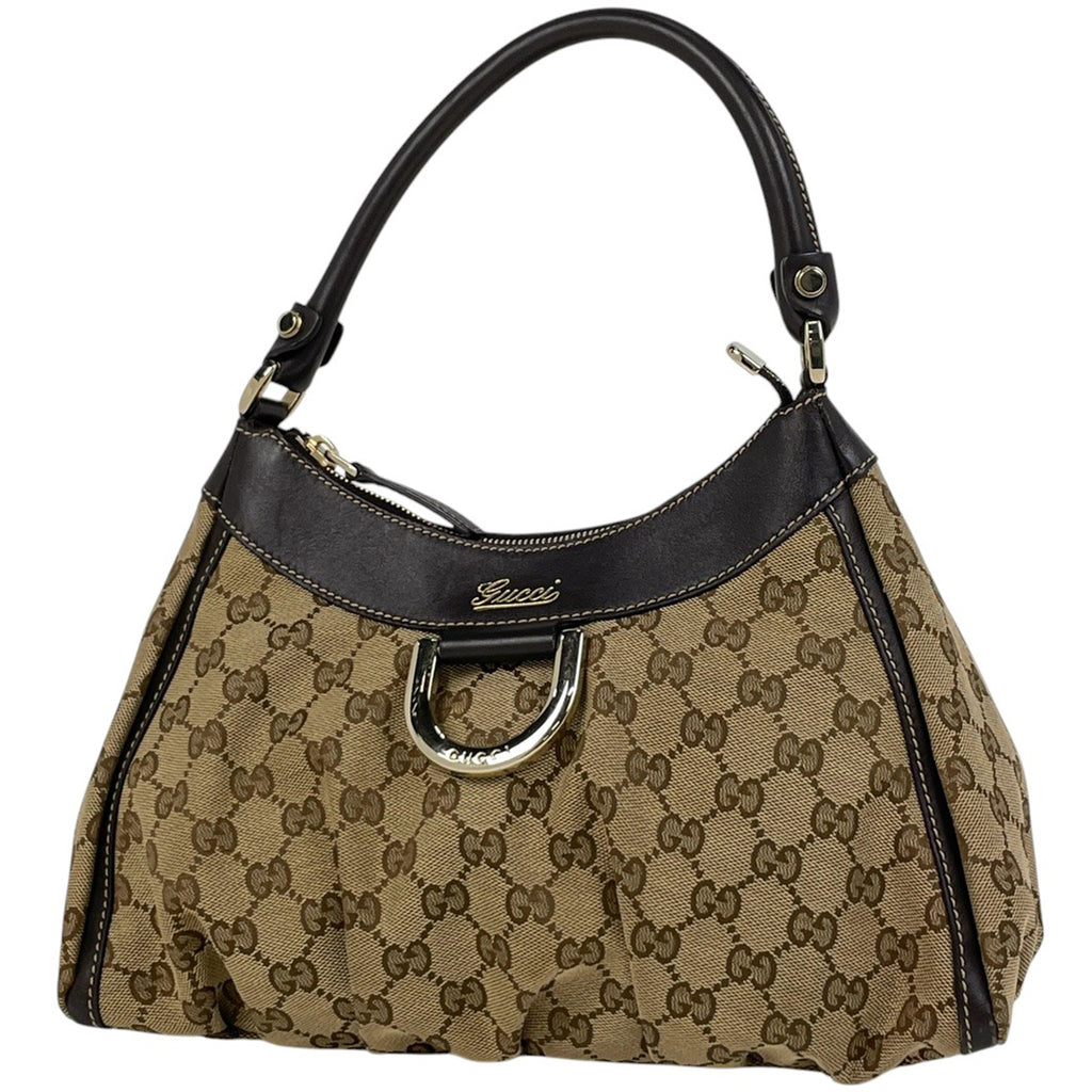 グッチ GG柄 ショルダーバッグ アビー ワンショルダー ハンドバッグ ショルダーバッグ GGキャンバス ベージュ ブラウン 190525 レディース 【中古】brbag