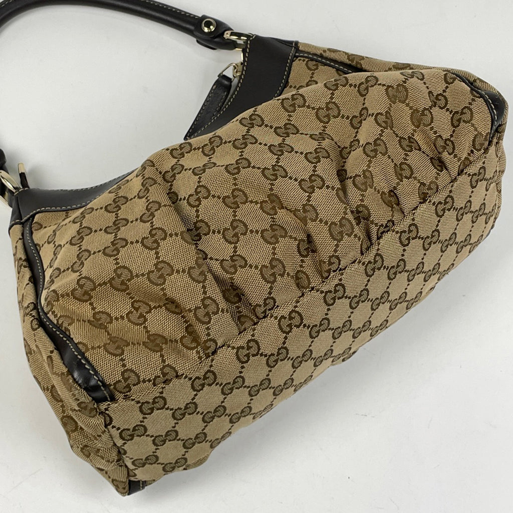 グッチ GG柄 ショルダーバッグ アビー ワンショルダー ハンドバッグ ショルダーバッグ GGキャンバス ベージュ ブラウン 190525 レディース 【中古】brbag