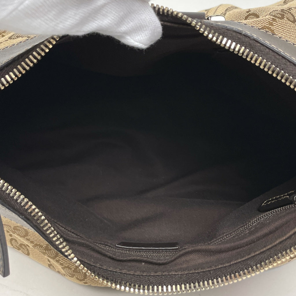 グッチ GG柄 ショルダーバッグ アビー ワンショルダー ハンドバッグ ショルダーバッグ GGキャンバス ベージュ ブラウン 190525 レディース 【中古】brbag