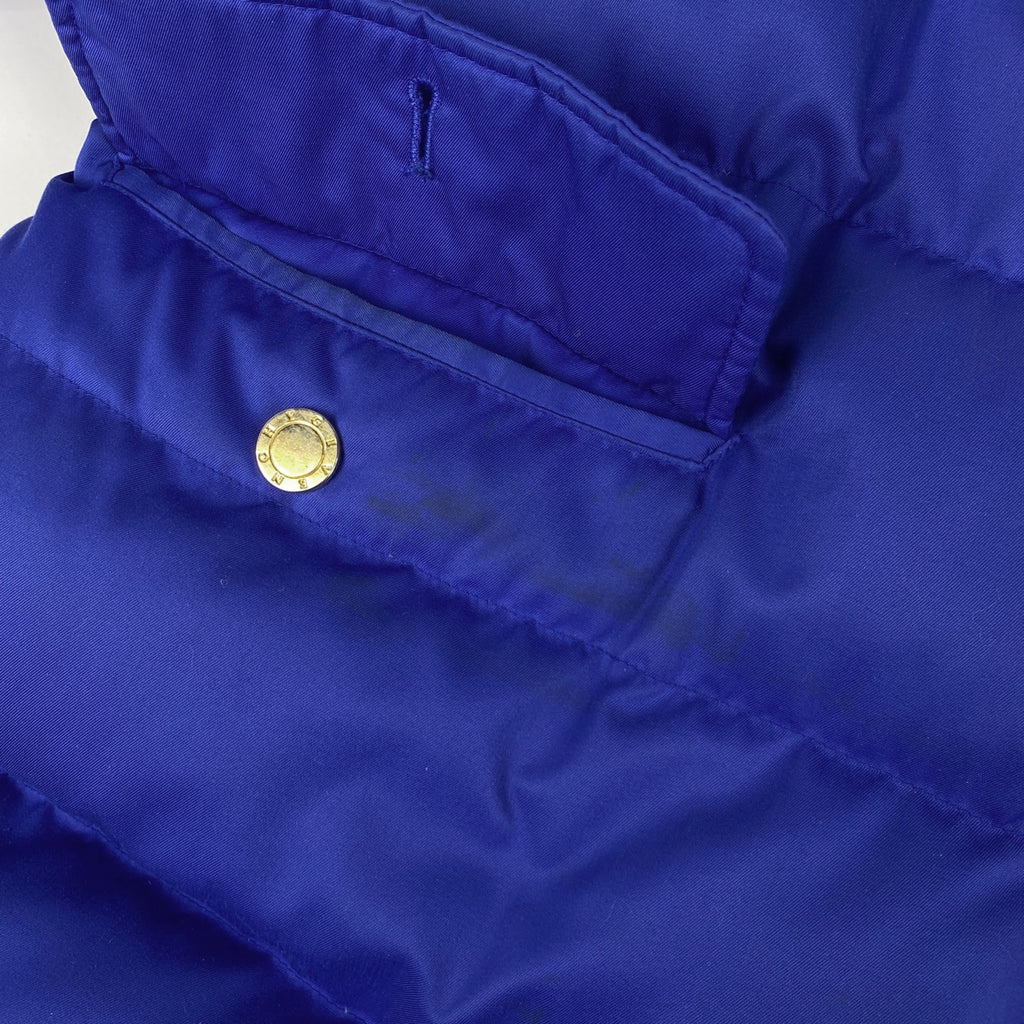 ジバンシィ ロゴボタン ダウンコート ジップアップ 防寒 アウター ダウンコート ブルー レディース 【中古】brapp