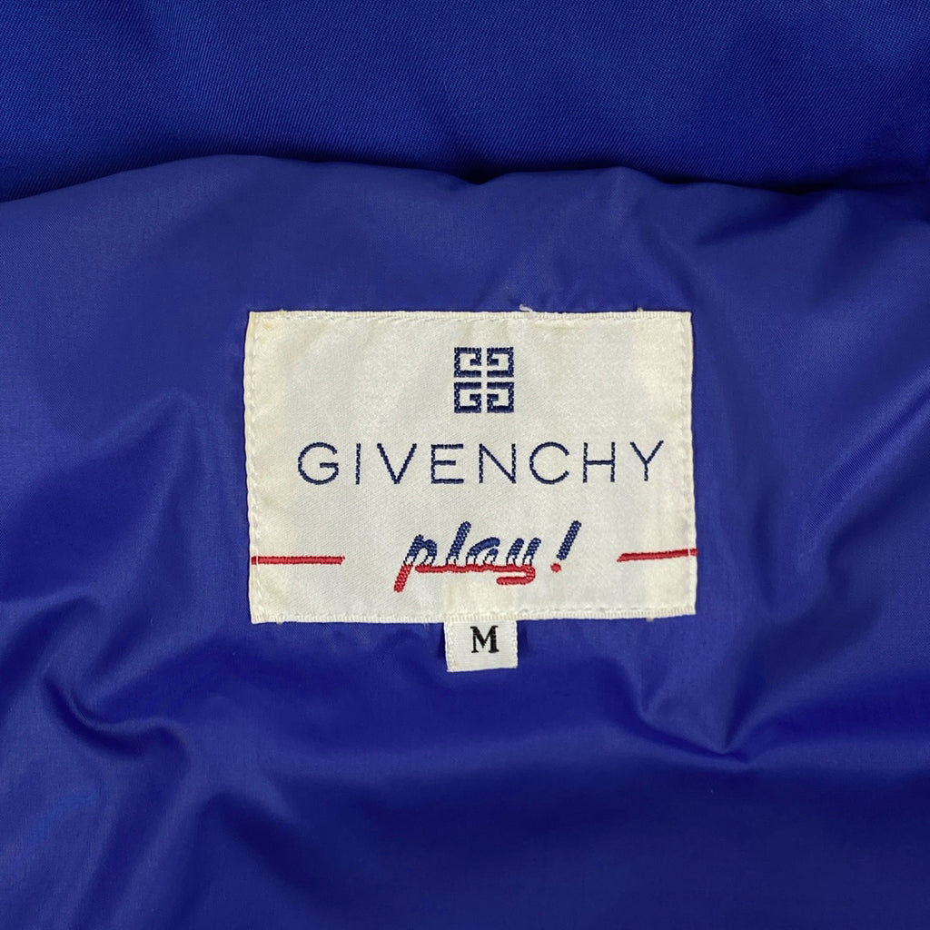 ジバンシィ ロゴボタン ダウンコート ジップアップ 防寒 アウター ダウンコート ブルー レディース 【中古】brapp