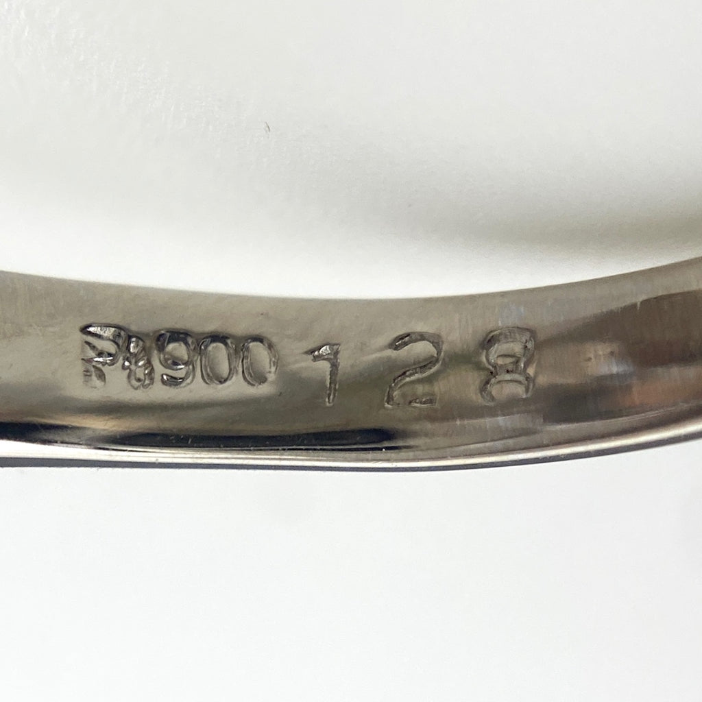 オパール デザインリング プラチナ メレダイヤ 指輪 リング 11.5号 Pt900 オパール ダイヤモンド レディース 【中古】nbjwl