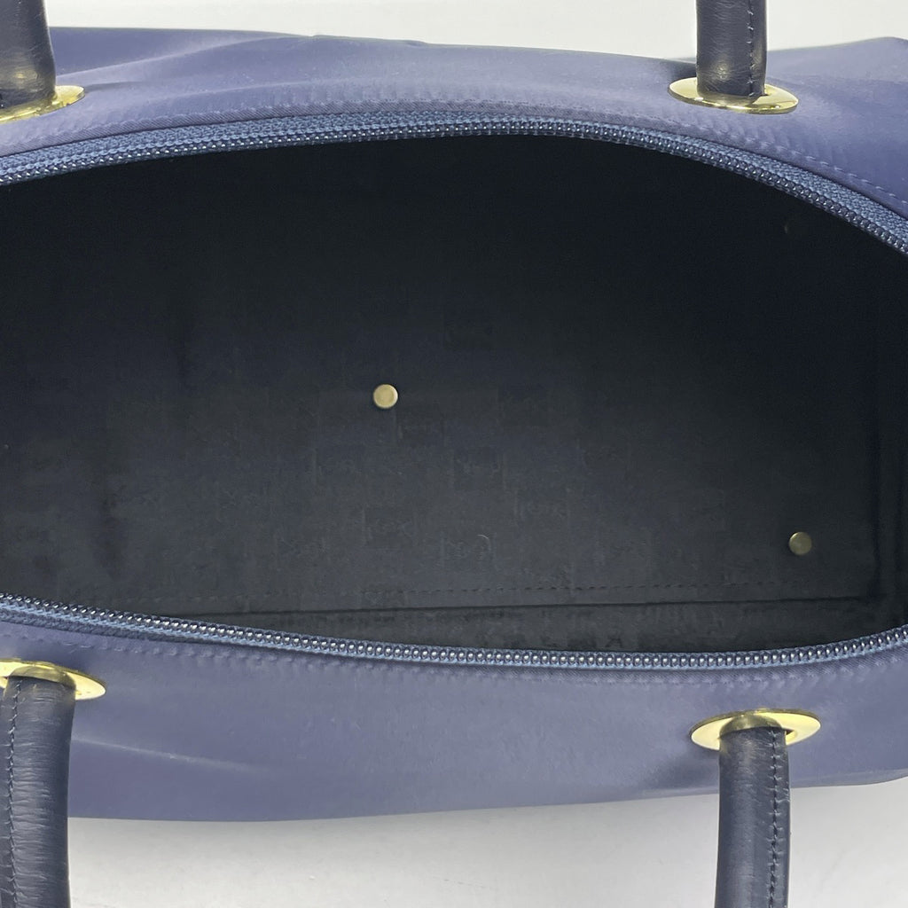 イヴ・サンローラン ロゴ ハンドバッグ YSL ボストンバッグ ハンドバッグ ナイロン ネイビー レディース 【中古】brbag