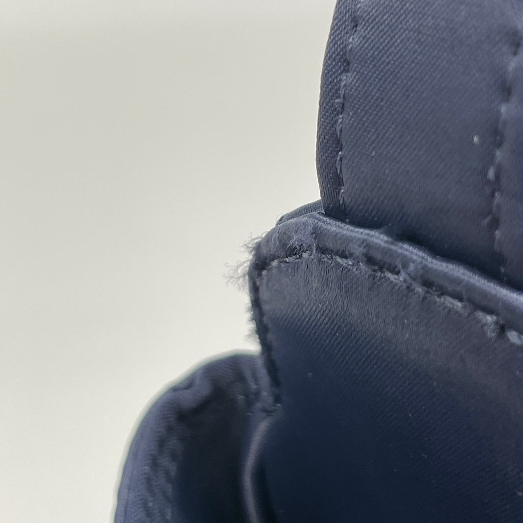 イヴ・サンローラン ロゴ ショルダーバッグ YSL 斜め掛け ショルダーバッグ ナイロン ネイビー レディース 【中古】brbag