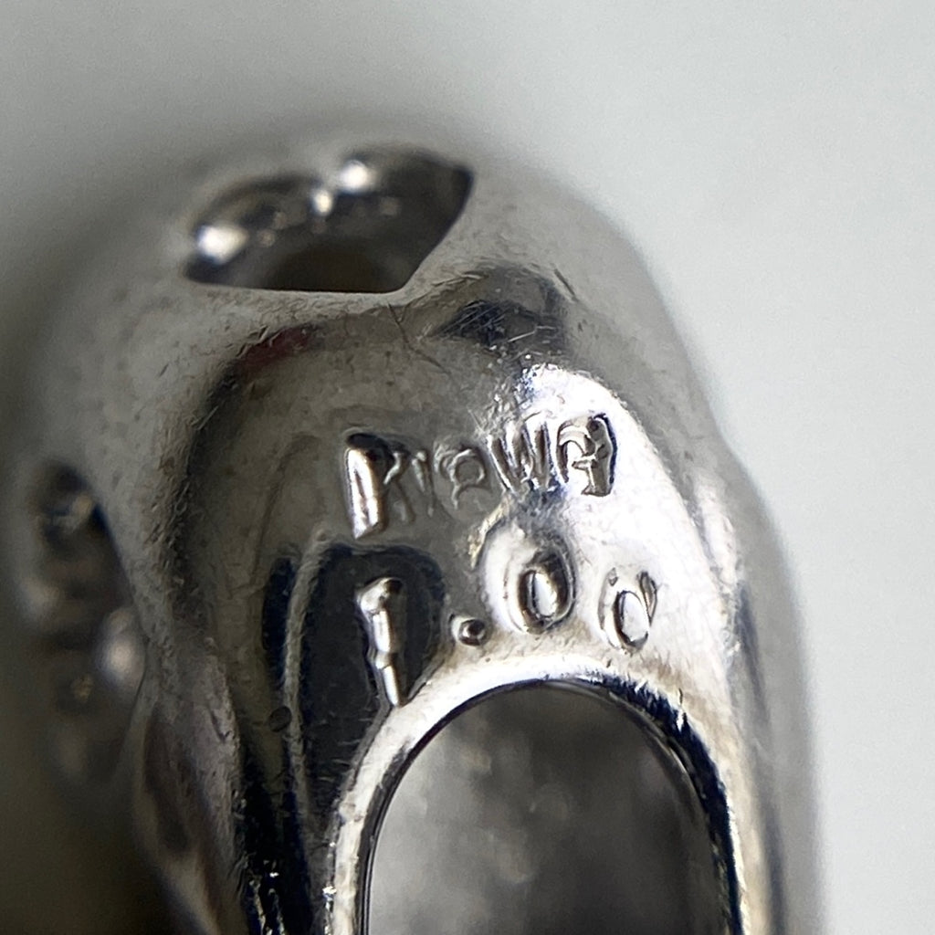 ハートモチーフ デザインネックレス WG ホワイトゴールド ペンダント ネックレス K18 WG ダイヤモンド レディース 【中古】nbjwl