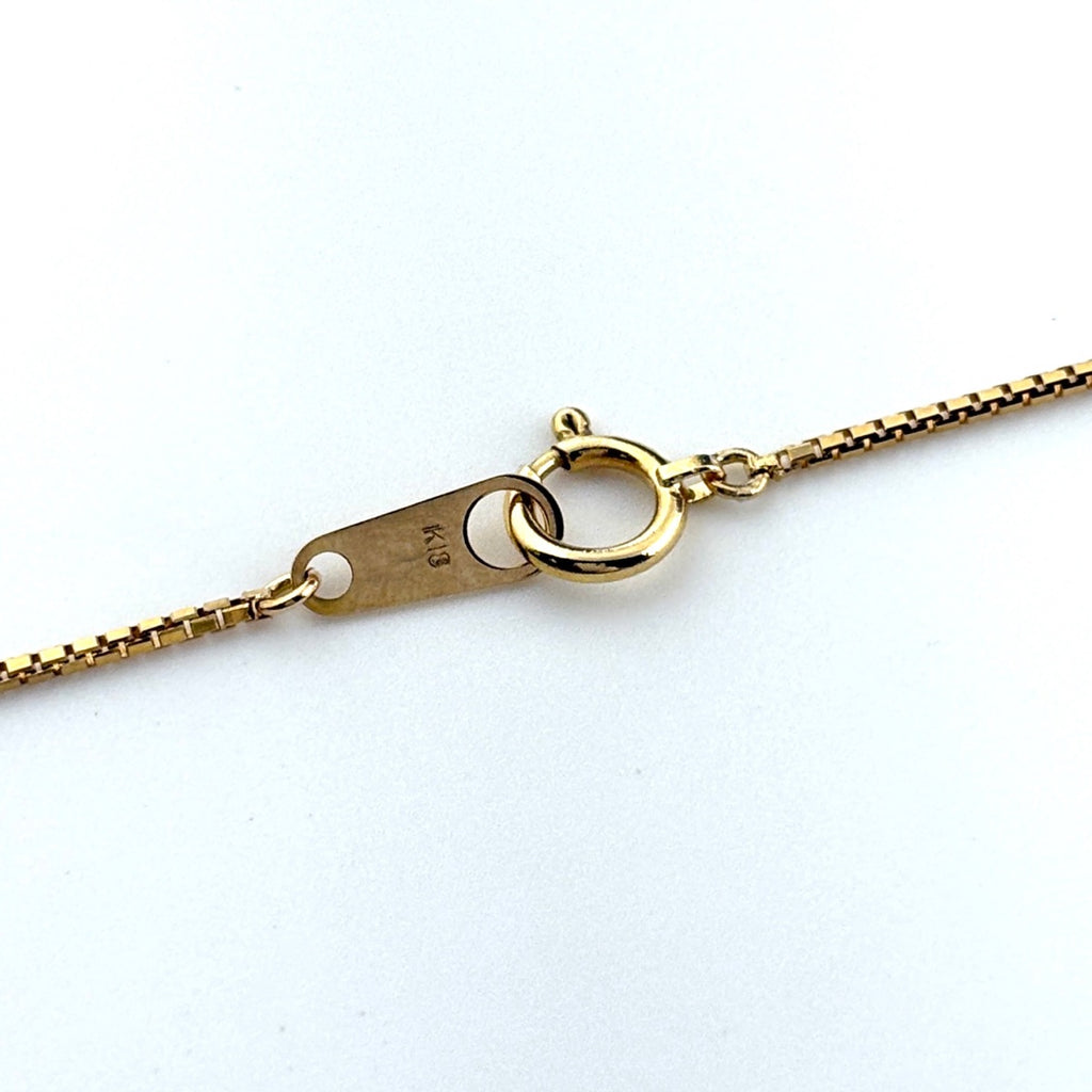 ルビー デザインネックレス YG イエローゴールド ペンダント メレダイヤ 750 ネックレス K18 ルビー ダイヤモンド レディース 【中古】nbjwl