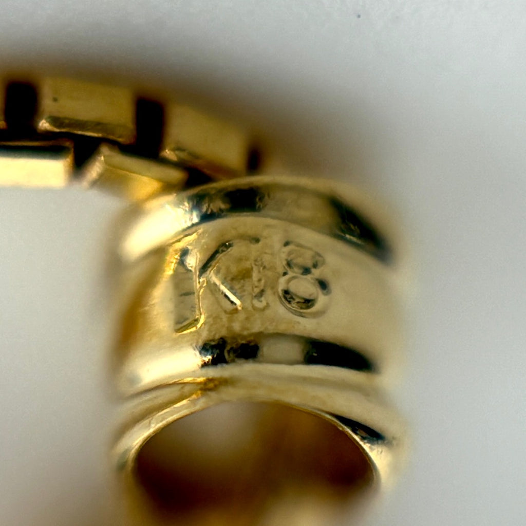 ルビー デザインネックレス YG イエローゴールド ペンダント メレダイヤ 750 ネックレス K18 ルビー ダイヤモンド レディース 【中古】nbjwl